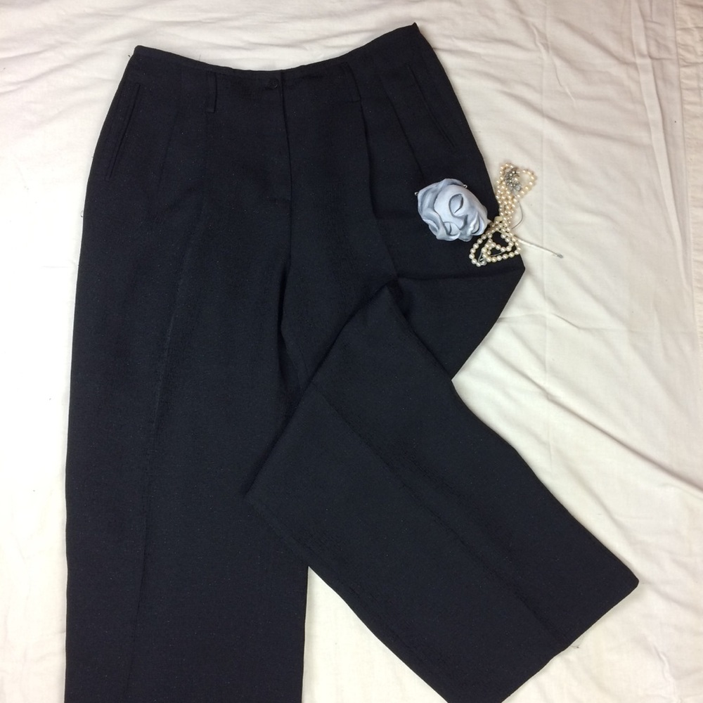 Vintage Giorgio Armani black wide leg pants